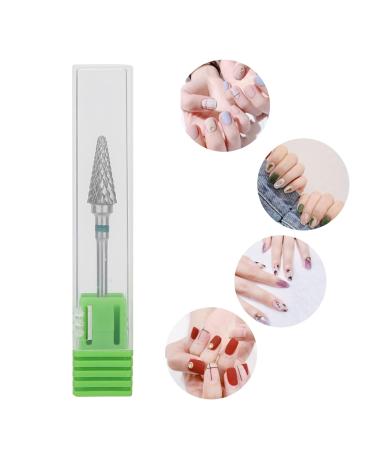 Nail Drill Tool Bits for Acrylic Nails Tungsten Steel Nail Art Manicure Drill Bits Carbide Nail Drill Bits Electric Pedicure Manicure Grinding Head Nail Art Tools for Home Salon Green label - Buy Online on GoSupps.com