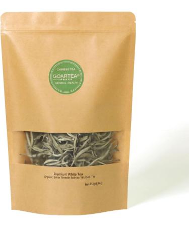Premium Silver Needle White Tea - 250g/8.8oz Baihao Yinzhen Loose Leaf White Tea - Buy Online on GoSupps.com