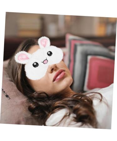 FOMIYES 3 Pcs Travel Eye Mask Set | Plush Rabbit Eye Masks for Adults & Kids | Soft & Fluffy Eye Shades for Sleep & Relaxation - Buy Online on GoSupps.com