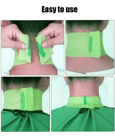 2 Rolls Barber Neck Strips Disposable Flexible Strentchy Paper Neck Bands Hairdressing Wrap Paper Tape Barber Supplies Accessories for Salon Coloring Haircutting Styling (Green) - Buy Online on GoSupps.com