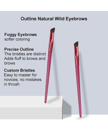 Slanted Flat Angle Eyebrow Brush Thin Precision Eye Brush Multifunction Eyebrow Brush Angled Eyebrow Brush Makeup Tool for Women - Buy Online on GoSupps.com
