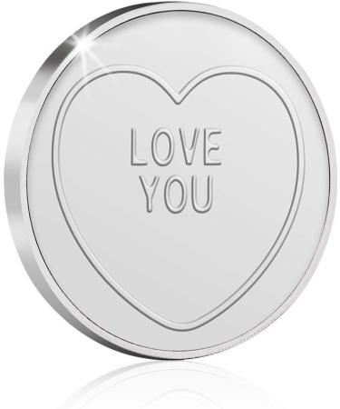 The Koin Club Valentines Gifts Solid Silver Wedding Anniversary Present Love Hearts Sweets Birthday Gift Him/Her/Men/Women/Boyfriend/Girlfriend/Wife/Husband - Buy Online on GoSupps.com