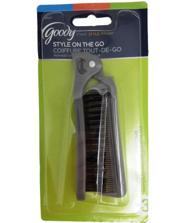 Goody 08524 Style On The Go Compact Brush and Comb Combo (Pack of 2) - Portable Hair Styling Solution for Purse, Pocket, or Tote Bag - Buy Online on GoSupps.com