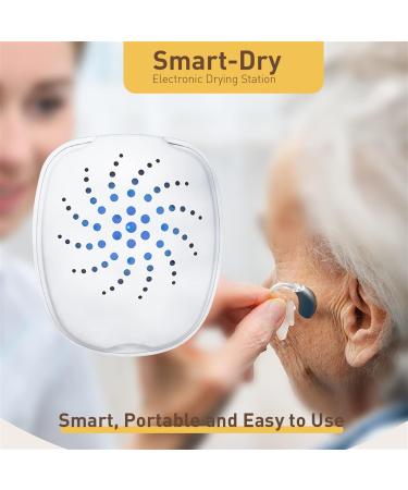 QCLUEU Electric Hearing Aids Dryer Portable Dehumidifier Drying Box Case Elderly Hearing Aids Maintenance Care Box One Button Touch Switch - Buy Online on GoSupps.com