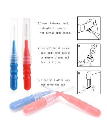 Interdental Slim Brush - 100 Count | Dental Hygiene Toothpick for Flossing Teeth - Buy Online on GoSupps.com