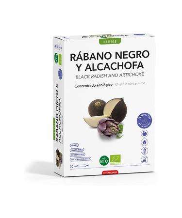 RABANO BLACK AND ORGANIC ALCAHOFA DEPURATIVE 20 BOTTLES INTERSA
