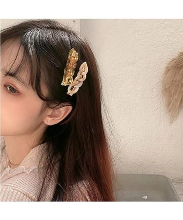 UUYYEO 2 Pairs Acrylic Hair Clips - Trendy Chain Hairpins & Crocodile Hair Accessories for All Hair Types - International Shipping Available - Buy Online on GoSupps.com