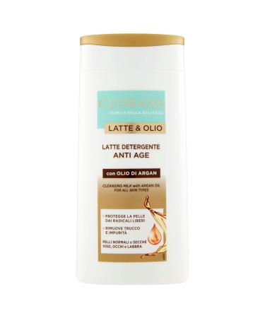 CLINIANS CLINIANS LATTE & OIL Anti-aging cleansing milk for all skin types with argan oil 200 ml