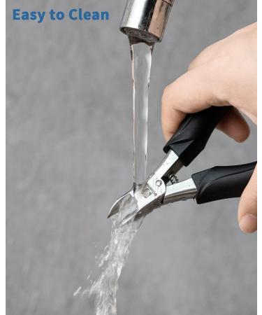 WONSIM Heavy Duty Toenail Clippers for Seniors & Adults - Sharp Curved Blade for Thick, Ingrown Nails - Includes Ingrown Toenail File and Lifter - Buy Online on GoSupps.com