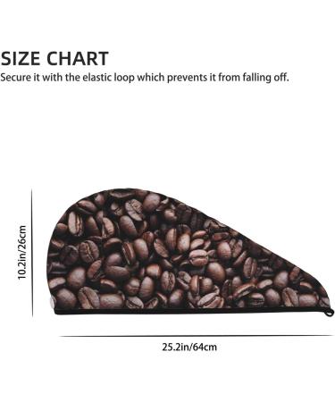 Hair Towel Wrap - Quick Drying Towel Turban with Button for Effortless Hair Drying (Coffee Bean) - Shop Internationally - Buy Online on GoSupps.com