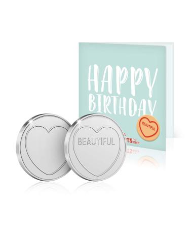 Love Hearts Sweets Personalised Happy Birthday Beautiful Greeting Card & Gift