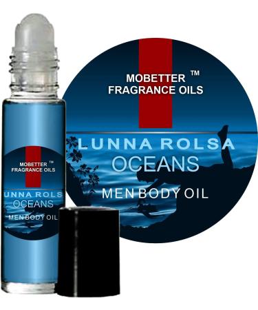 MOBETTER FRAGRANCE OILS Lunna Rolsa Oceans Men Cologne Body Oil 10ML Roller Ball