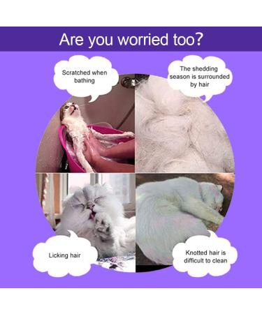 Cat Gloves & Brushes for Feline Care | Silicone Washing Glove for Cats & Dogs - Purple & Violet - Buy Online on GoSupps.com