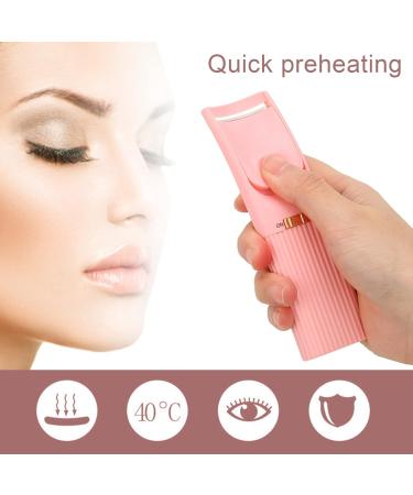 Buy Heated Eyelash Curler - Electric USB Lash Curler with Intelligent Temperature Control & Quick Preheating | Ergonomic Pink Design for Perfect Lashes - Buy Online on GoSupps.com