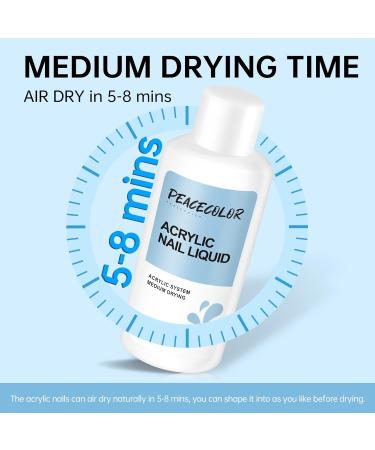 PEACECOLOR Manicure Acrylic Liquid Nail Kit 60ML Professional Monomer Acrylic Liquid MMA PB01-009 - Buy Online on GoSupps.com