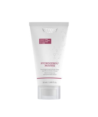 Vitabay Care - Pycnogenol Mousse 50 ml with hyaluronic acid - anti-wrinkle face cream and moisturizing cream spf with antioxidant pine bark extract with OPC - anti-aging cream protects against UV rays