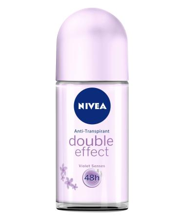 Nivea Double Effect Violet Senses Roll-On Deodorant 50 ml (Pack of 3)