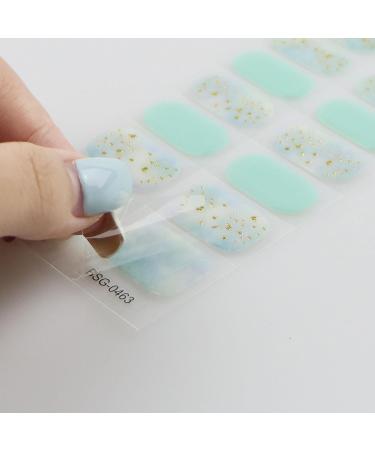 JMEOWIO Glitter Green Nail Foil Gel - Self-Adhesive UV Curing Nail Stickers for Stunning Nail Designs - Buy Online on GoSupps.com