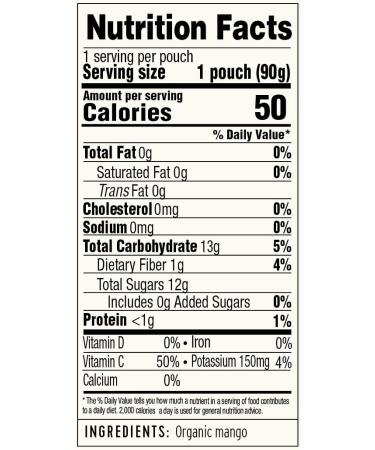 Golden Farms Mango Pouches - Pack of 12, 100% Pure Fruit, No Added Sugar, Vegan, Gluten-Free, Kosher, Organic Squeeze Pouch - 3.17oz Each - Buy Online on GoSupps.com