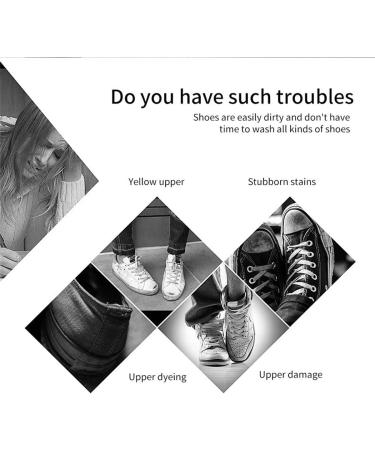 Multi-Functional Cleaning And Stain Removal Cream Upgraded Version Multifunctional White Shoes Cleaning Cream with Sponge No Need To Wash Decontaminate Solid Paste for Shoes Clothes Sofa (2 PCS) - Buy Online on GoSupps.com