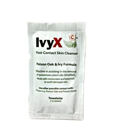 Ivy X 84644-10 Poison Ivy and Oak Post Contact Skin Towelettes 10-Count