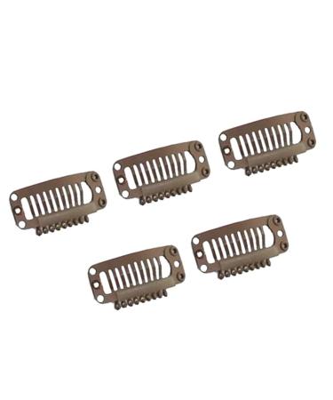 5pcs Weft Clips Wig Clips for Hair Extensions - Brown | Durable & Easy to Use - Buy Online on GoSupps.com