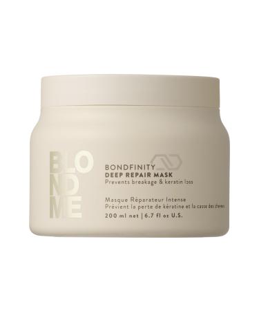 Schwarzkopf Professional BLONDME Bondfinity Deep Repair Mask Masque Capillaire Renfor ant Cr er Des Liaisons Lissage Et Protection Des Cheveux Poreux Hydratant Et Adoucissant 200 ml