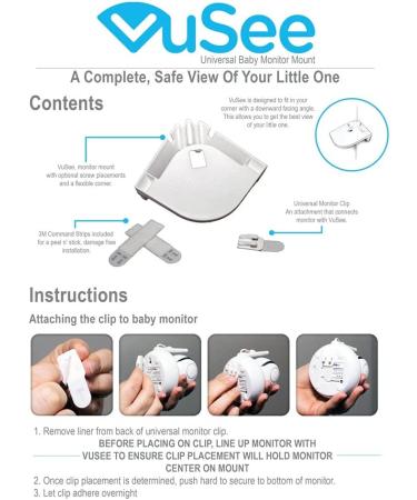 VuSee Corner Baby Monitor Shelf | Universal & Compatible | Safe Cord Management - Buy Online on GoSupps.com