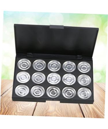 Beavorty 3pcs 15 Eyeshadow Travel Cosmetic Case Empty Makeup Empty Cosmetic Eye Shadow Foundation Concealer 1 count (Pack of 1) Silverx3pcs - Buy Online on GoSupps.com