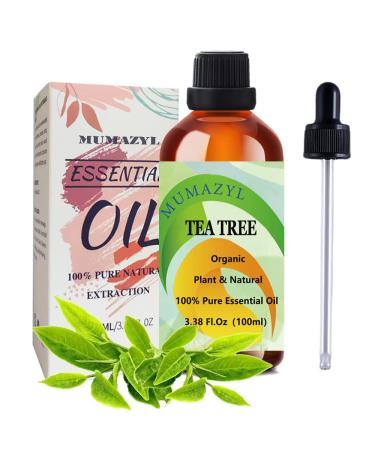 Tea Tree Essential Oil for Diffuser for Home Office Bedroom Bathroom Study Living Yoga Room 100ml 1 Pack