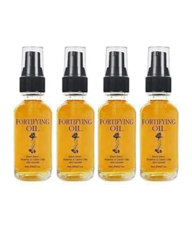 (100% Effective) 4PCS Castor Oil Black Seed Oil Rosehip Oil Face Serum | Castor Oil Rosehip Oil Black Seed Oil | Lilinas Castor Oil Black Seed Oil Rosehip | Rosehip Oil Black Seed Oil and Castor Oil | 30ml/1fl.oz