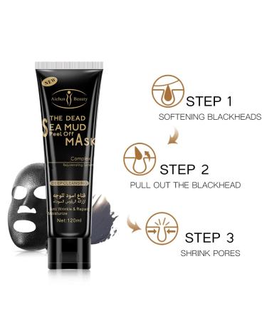 AICHUN BEAUTY Dead Sea Mud Peel Off Mask - Deep Cleansing Anti-Wrinkle Facial Moisturizer 120ml | Buy Online Internationally - Buy Online on GoSupps.com