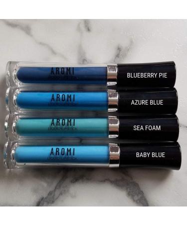 Aromi Matte Liquid Lipstick | Vegan & Cruelty-free Teal Blue Green (Sea Foam) - Buy Online on GoSupps.com