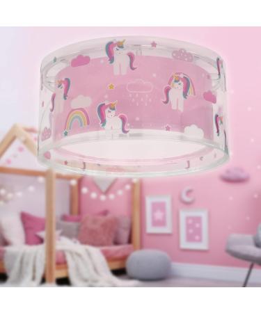 Dalber Unicorn Ceiling Light for Kids | Pink Animal Lamp for Children's Room - Perfect Nursery Decor - Buy Online on GoSupps.com