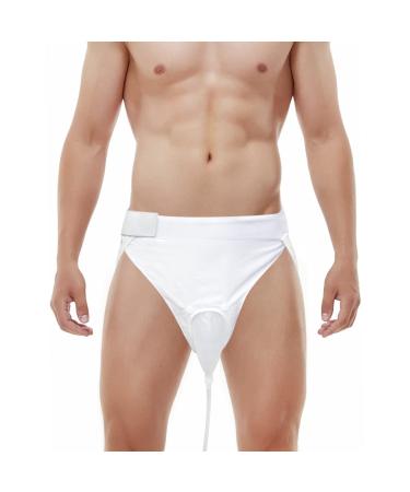 Silicone Urine Collector Men Women Wearable Urine Catheter Bags Reusable Easy to Clean Bladder Control Devices Incontinence Pants for Elderly Bed Ridden Elderly_men White_elderly