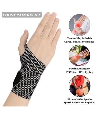 Ultra-Thin Wrist Brace (2Pcs) - Lightweight Compression Support for Carpal Tunnel Arthritis Tendonitis & Pain Relief - Elastic Wrist Wraps for Sports & Workouts (Skin Tone - Buy Online on GoSupps.com