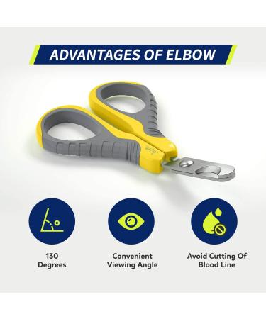 Professional Wepet Claw Scissors for Pets | Safe & Spicy Gray/Bumblebee Yellow | Ideal for Cats Dogs Kittens & Small Animals - Buy Online on GoSupps.com