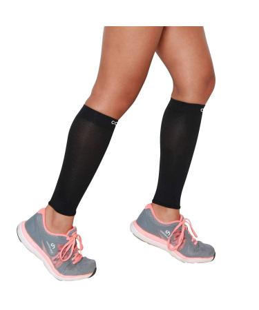 COPPER HEAL Calf Copper Compression Sleeves (1 Pair) for Exercise Sport Recovery - Calf Muscle Strains Shin Splints Leg Socks Men and Women Calfs Sleeve Guard for Running Mens Guards X-Large (2 Count)