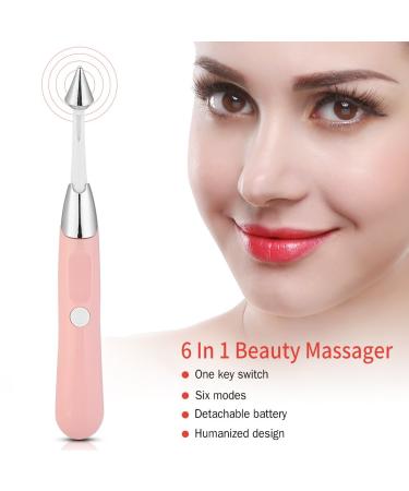 6-in-1 Electric Face Massager | Anti Wrinkle Beauty Stick for Face, Eye, and Body | Skin Tightening Massage Tool | Eye Care Device - Buy Online on GoSupps.com