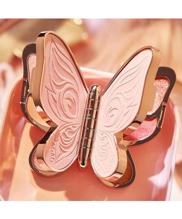 CEFONEY Butterfly Light Shadow Palette - 6-Color Waterproof Eyeshadow Set | Portable Makeup Essentials | Red Rose - Buy Online on GoSupps.com