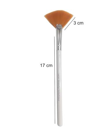 Beauty Solutions Taklon Fan Mask Brush & Acid Applicator for Glycolic Lactic & TCA Peel - International Shipping Available - Buy Online on GoSupps.com