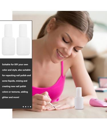 HOMSFOU Lot de 20 Flacons Vides pour Gel Vernis Ongles 10 Ml Transparents Pinceau Int gr Bouteilles tanches Rechargeables pour Rangement et M lange Semi-permanent Usage - Buy Online on GoSupps.com