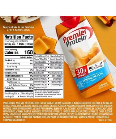 Premier Protein Premier Caramel High Protein Shake 11 Fl Oz (Pack of 15) - Buy Online on GoSupps.com
