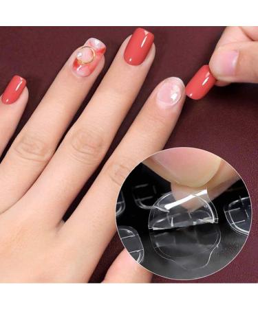 Double-side Glue Nail Sticker Adhesive Transparent Nail Sticker Non-toxic Transparent Double Sided Adhesive Flexible Fake Nail Stickers for Manicure Supplies. 10 Sheets - Buy Online on GoSupps.com