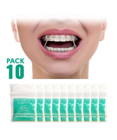 Orthodontic Intraoral Elastics - 1000pcs Heavy 3/16" Surgical Latex - Made in USA - Orthodentalusa Corp - Buy Online on GoSupps.com