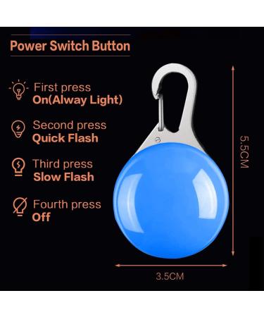 YMCCOOL LED Dog Collar Light Clip-On Pet 6 Pack Dog Lights for Collars Keychain Light with 6 Extra Replacement Batteries - Waterproof Safety Flashlight of Dogs and Cats Gifts for Pets Colorful 6 - Buy Online on GoSupps.com