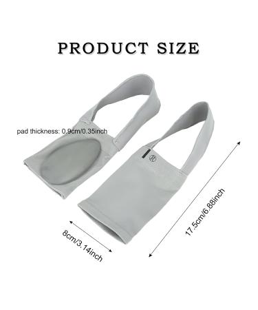 Metatarsal Compression Arch Support Brace - Non-Slip Gel Pad Sleeves for Flat Feet & Plantar Fasciitis Relief - Unisex Gray - Buy Online on GoSupps.com