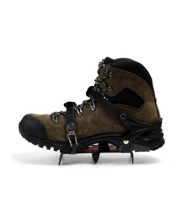 Hillsound Cypress6 | Six Point Instep Ice Cleat Traction System for Hiking and Glacier Trekking Black One Size
