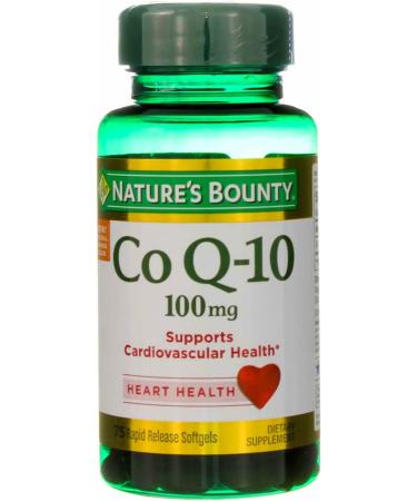 Nature's Bounty Co Q-10 100mg - 75 Rapid Release Softgels for Heart Health - Buy Online on GoSupps.com