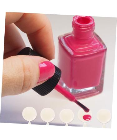 FOMIYES 24 Sets Nail Display Board Clear Nail Varnish Real Hair Side Fringe Nail Color Display Chart Nail Display Chart Fake Plastic Nail Color Display Board Nail Polish White 3d Template - Buy Online on GoSupps.com